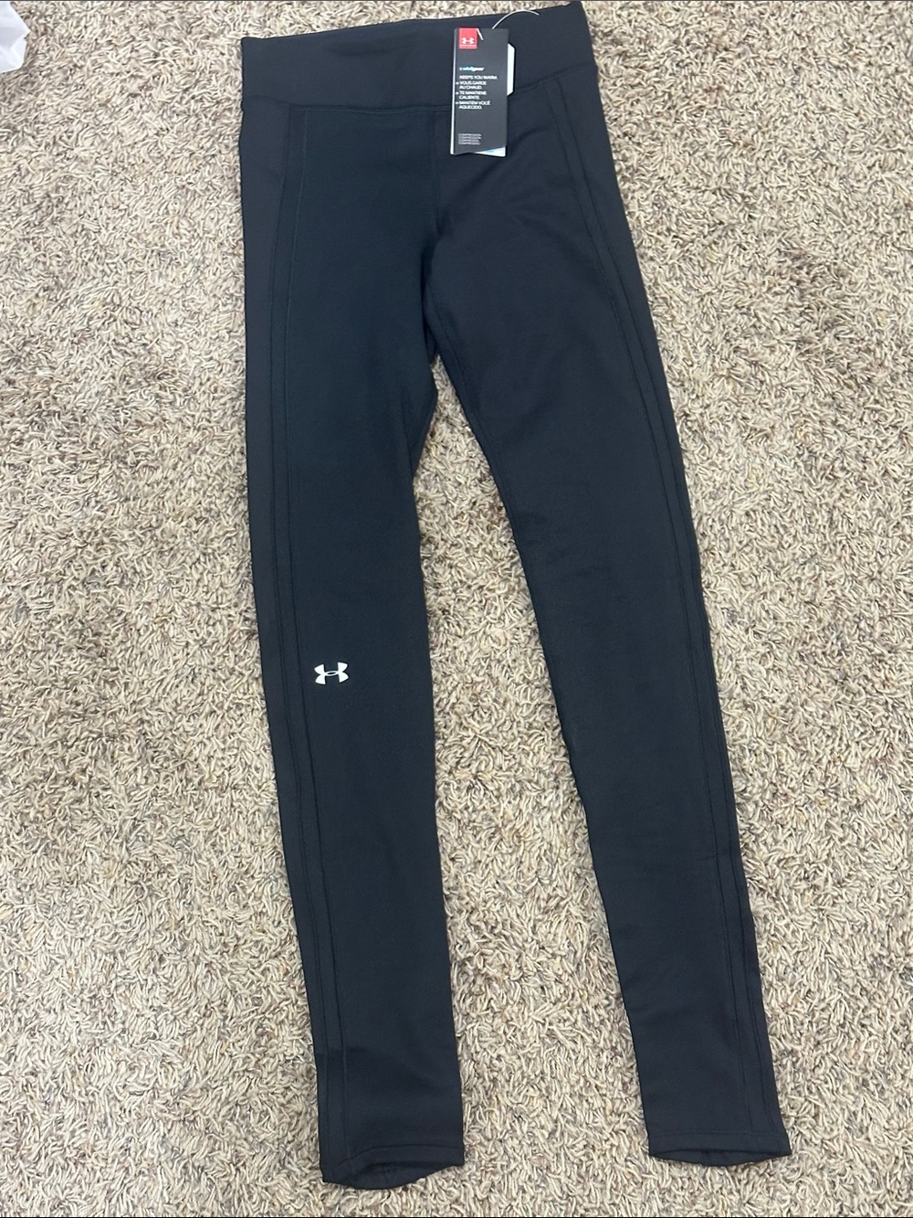 Under Armour Black High-Waisted Performance Leggings - Fleece lined/Coldgear